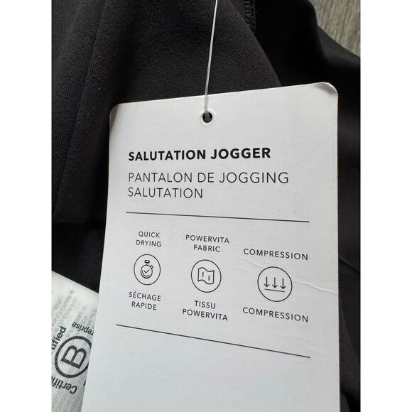 NWT Athleta Salutation Jogger in Powervita Black Small Petite - Picture 10 of 15